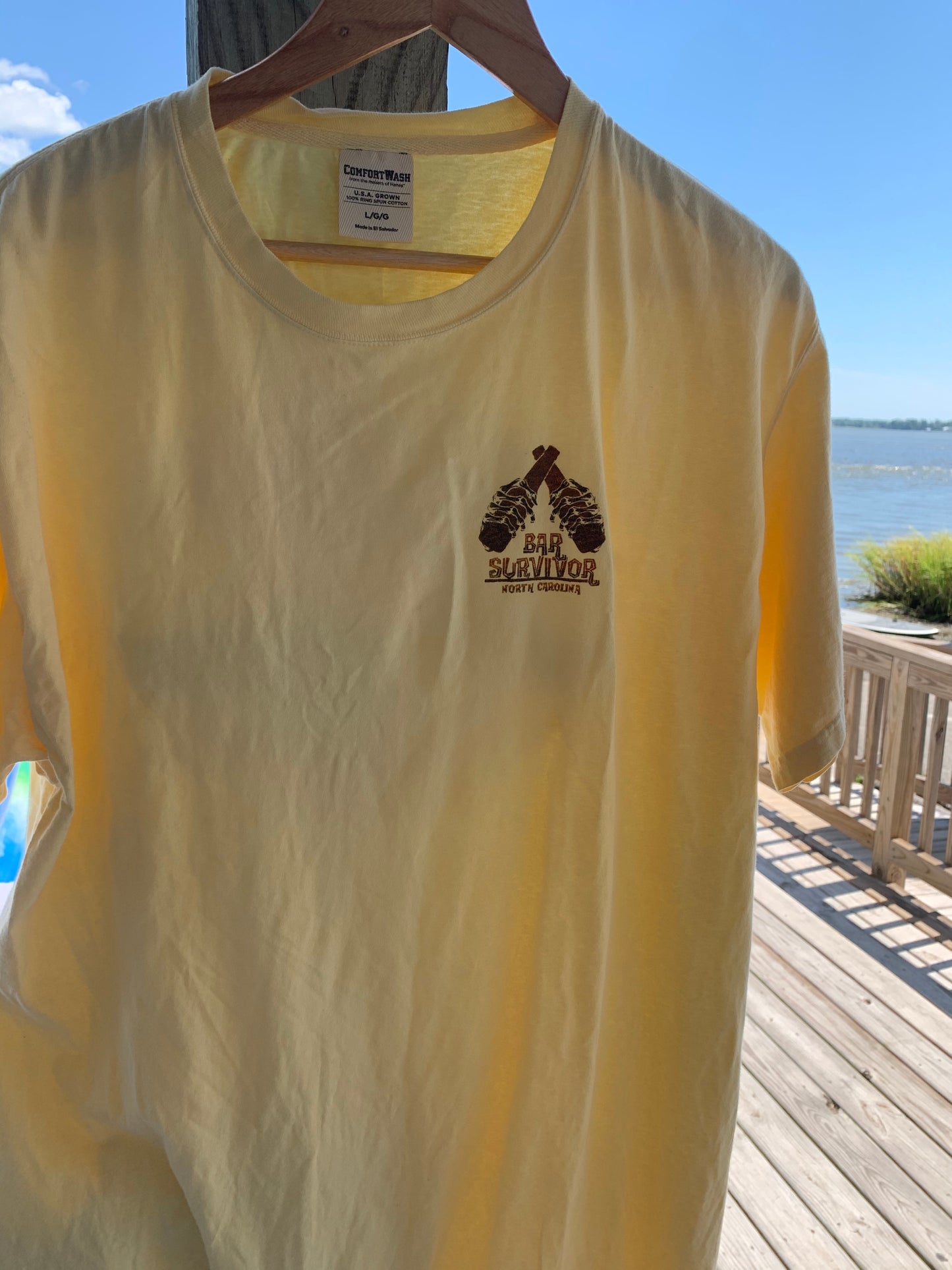 Outer Banks Bar Survivor T-Shirt in Butter- New Arrival